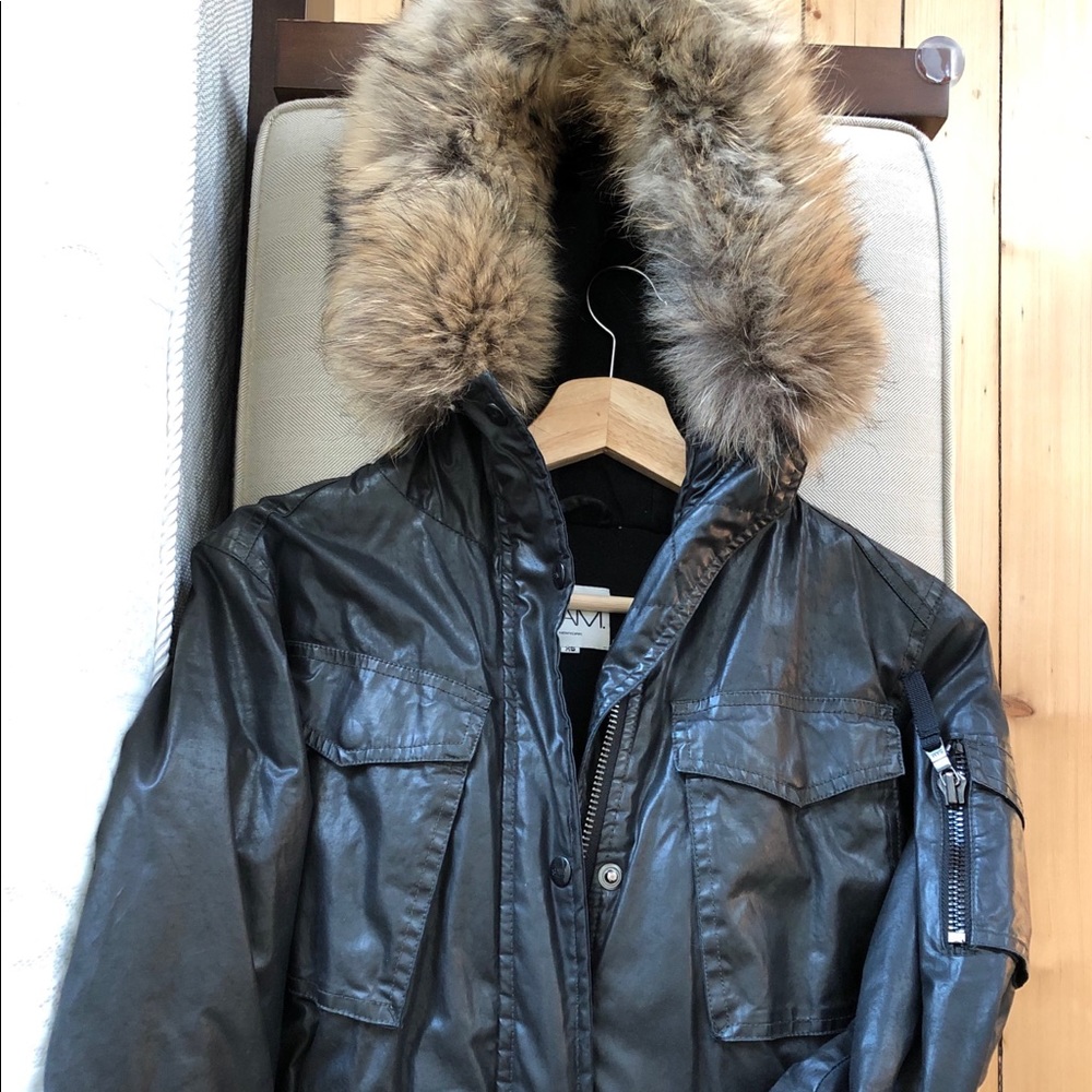 sam New York brown parka XS